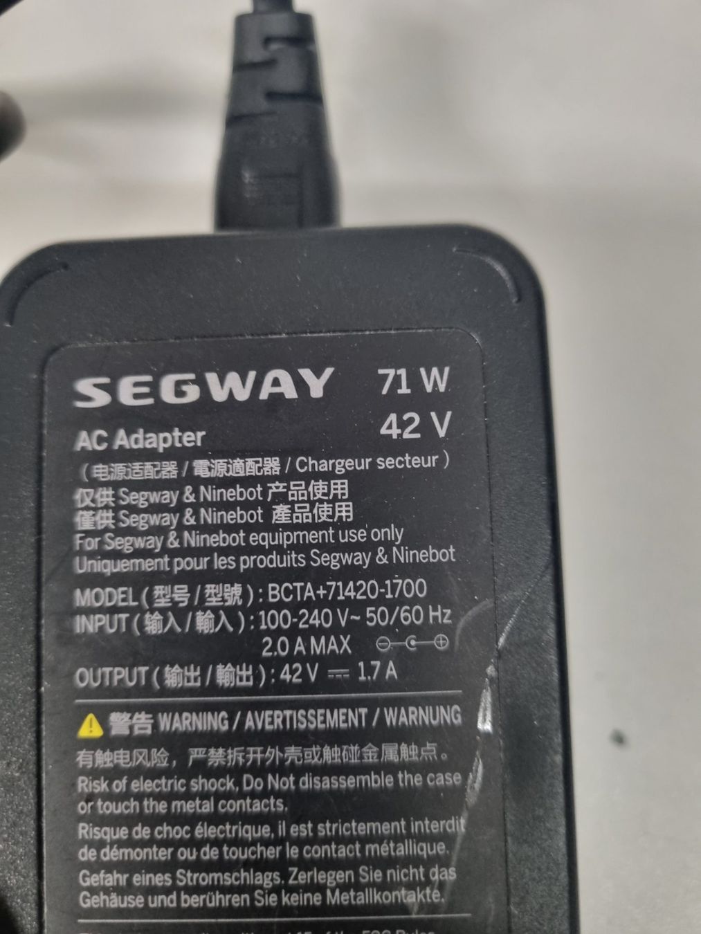 Segway Ladegeräte: Chargeur trottinette Segway – Gebraucht aus Avully von jfc76 1