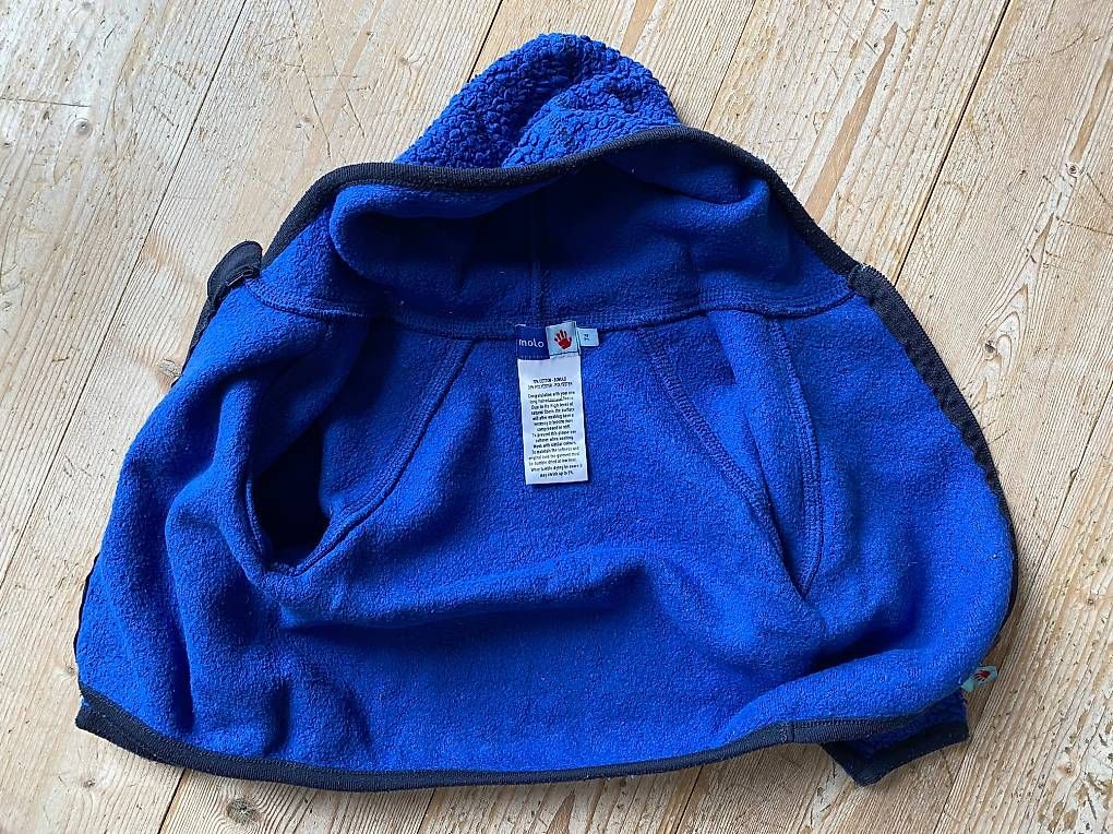 Jacken & Mäntel: Molo Teddy-Jacke in blau Gr. 74 – Gebraucht aus Solothurn von f.e. 2