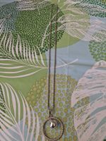 Pendentif cercle strass et bille 