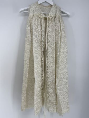 Vintage Spitzen Taufkleid mit Mütze