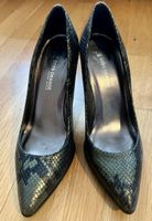 Boss Orange Pumps, Schlangenmuster, Gr. 38, grün metallic
