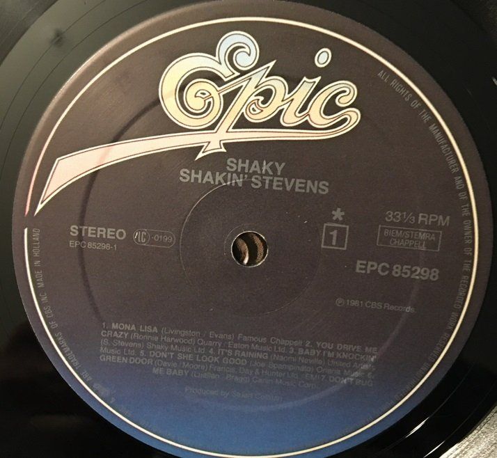Dischi in vinile: Shakin' Stevens – Shaky (LP) – Usato da Grüningen venduto da azulgrisvinyl 3