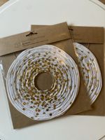 2 Papierlampions Gold, Deko (neu!)