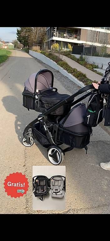 Carrozzine: zwillingswagen chicco + 2 baby schale Graco GRATIS  dazu – Usato da Fällanden venduto da Rada_2909