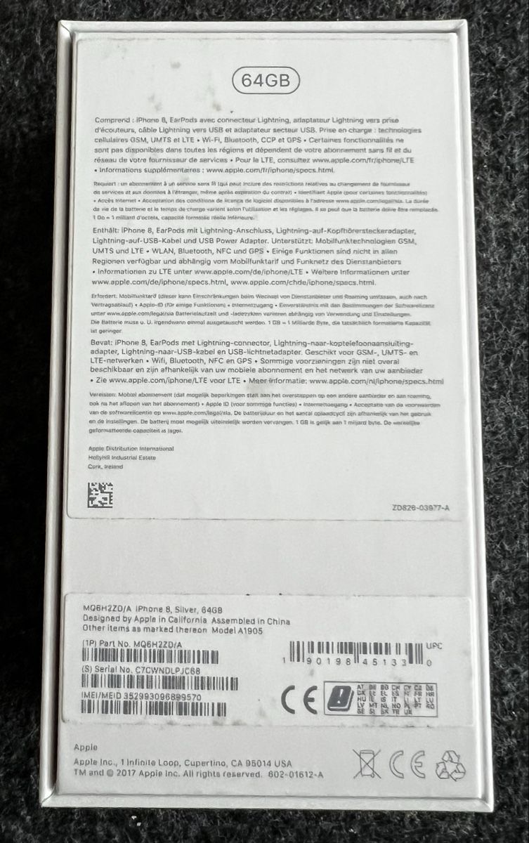 Apple Telefoni cellulari / Smartphones: iPhone 8, Silver, 64GB – Usato da Unterterzen venduto da Bienli13 4