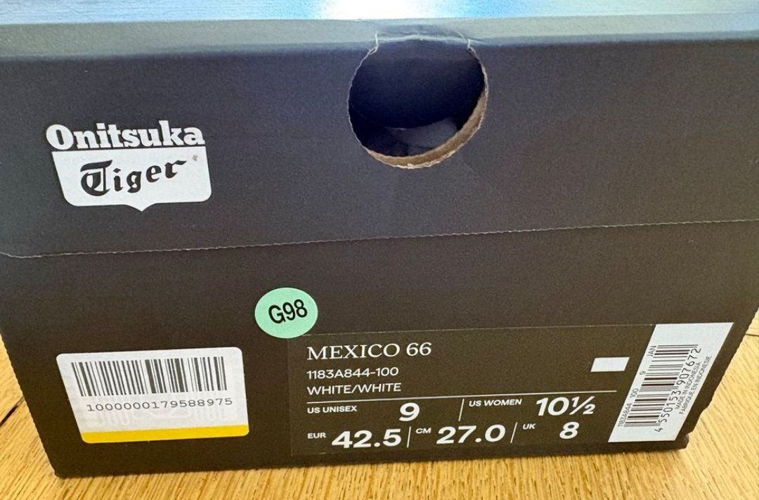 Onitsuka Scarpe da uomo: Onitsuka Tiger Mexico 66 white/white Gr. 42.5 – Usato da Zürich venduto da Yamiyam8 7