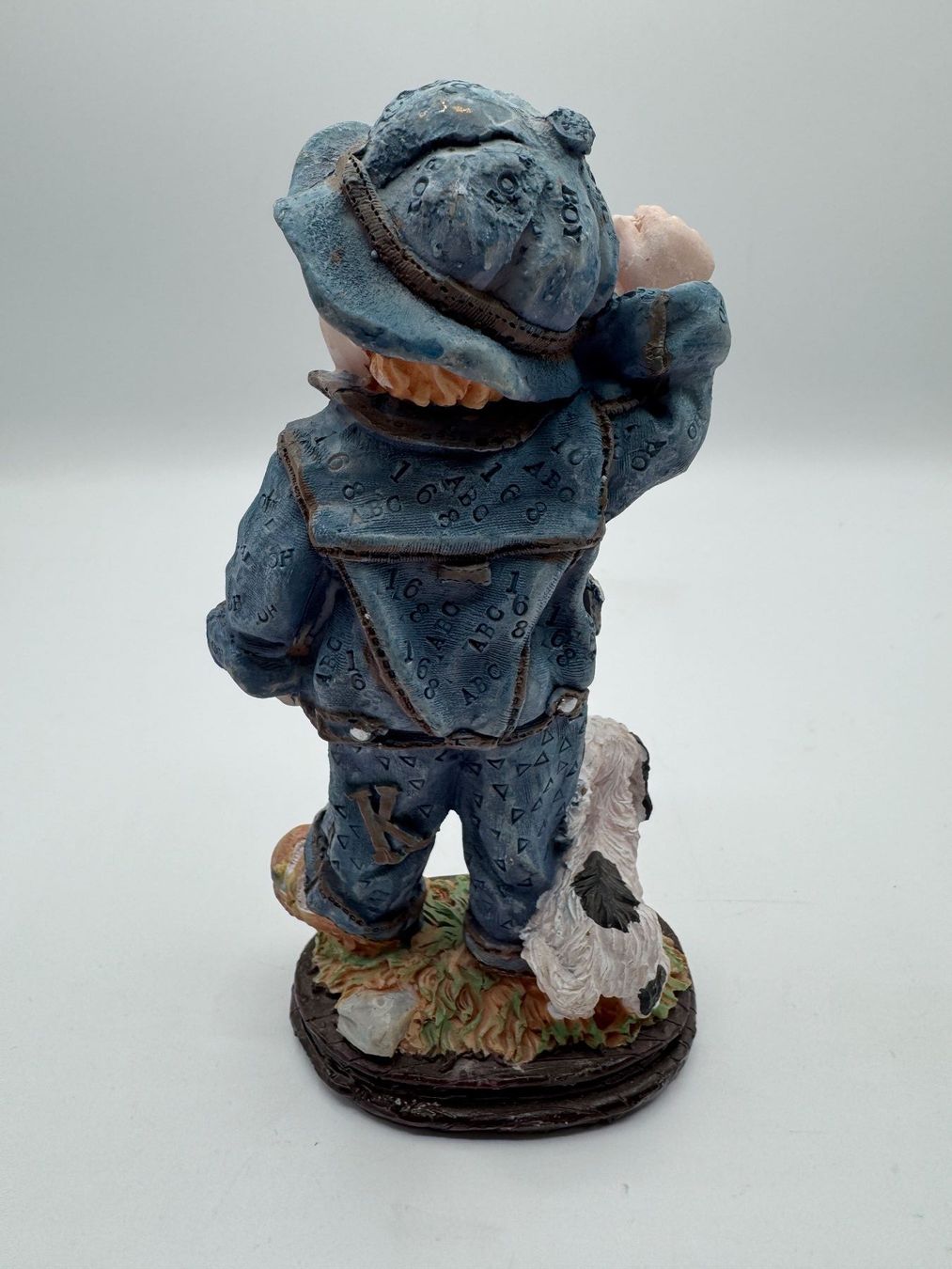 Statuette: Figur Junge mit Steinschleuder und Hund – Usato da Sachseln venduto da BONATI01 2