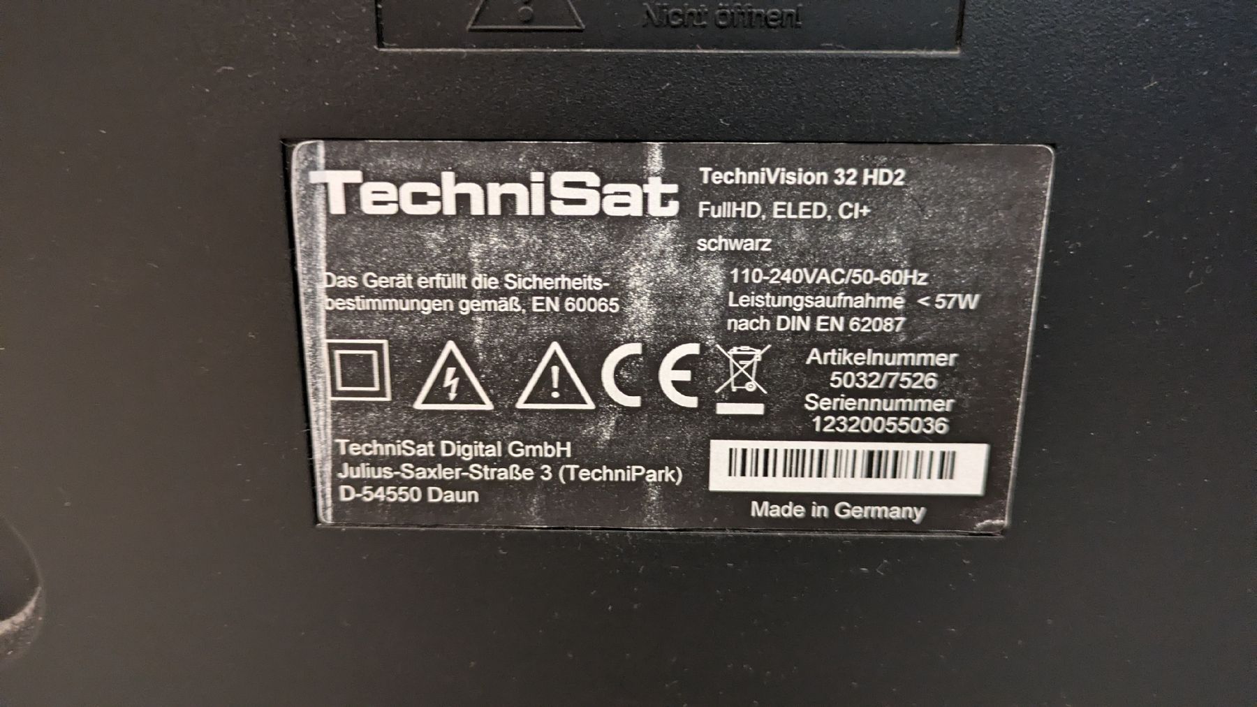 Technisat Televisori: TV Technisat 32"HD2 – Usato da Ipsach venduto da Konrad_M 1