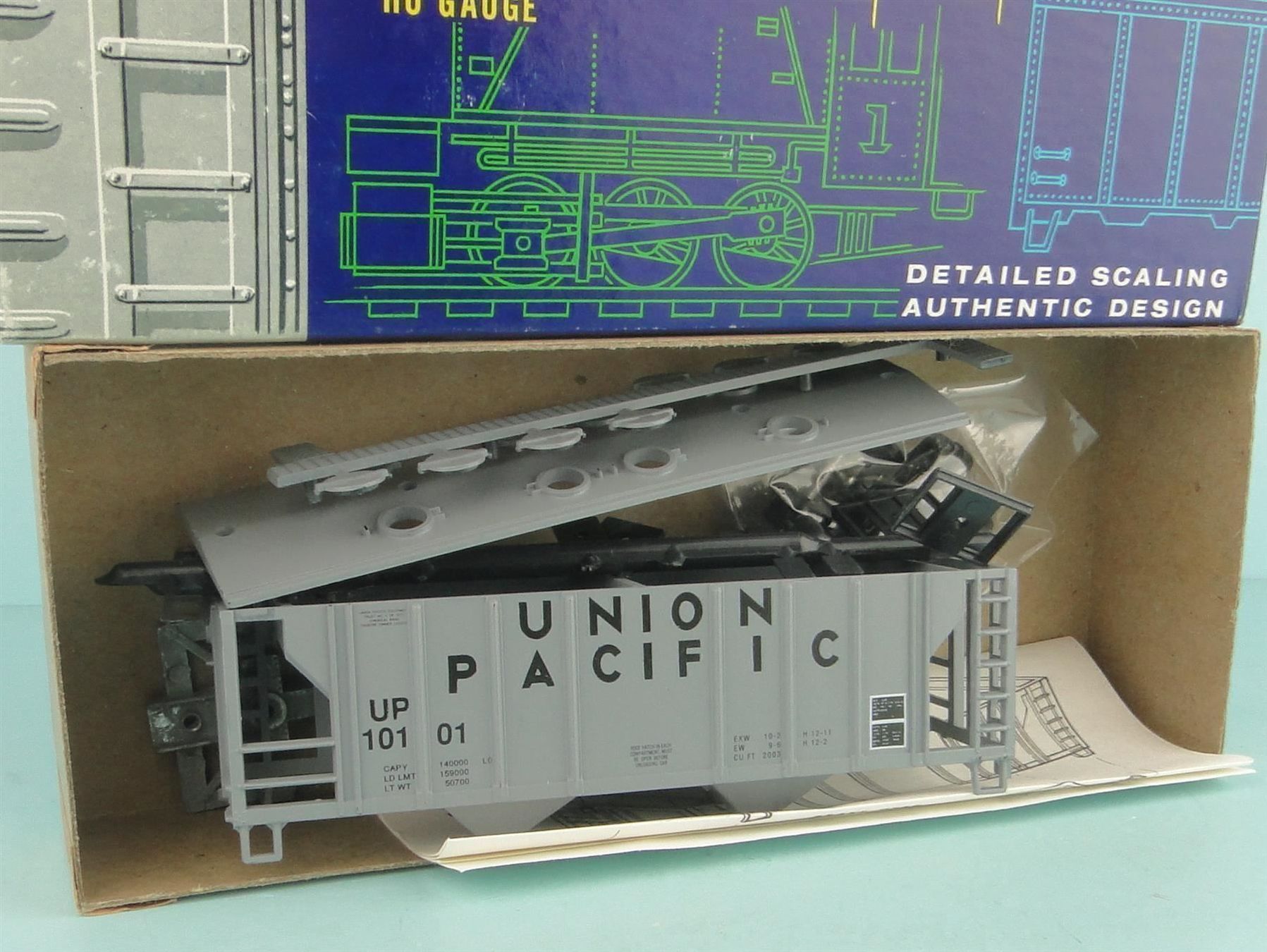 Modellini di ferrovie: Roundhouse Bausatz, UP Hopper – Nuovo e nell'imballaggio originale da Bülach venduto da cann11