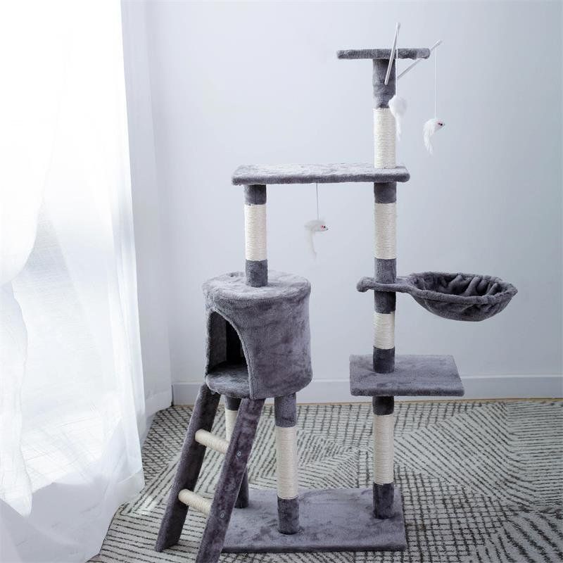 Arbres à chats: Kratzbaum XL Katzenkratzbaum 138cm - Hellgrau – Neuf avec emballage d'origine à Wallenwil par toesstal-vertrieb 6