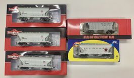 5x 2Bay Hopper Car 3x Union Pacific 1x Great Northern 1x WP