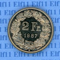 CHF___2.00 1987 stgl *nigelnagelneu! 2 Franken