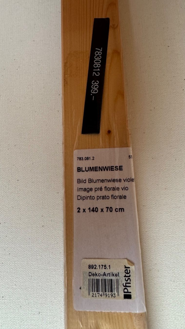 Foto & Immagini: Leinwandbild Blumenwiese, 140x70 cm – Usato da Dittingen venduto da Paprika8 4