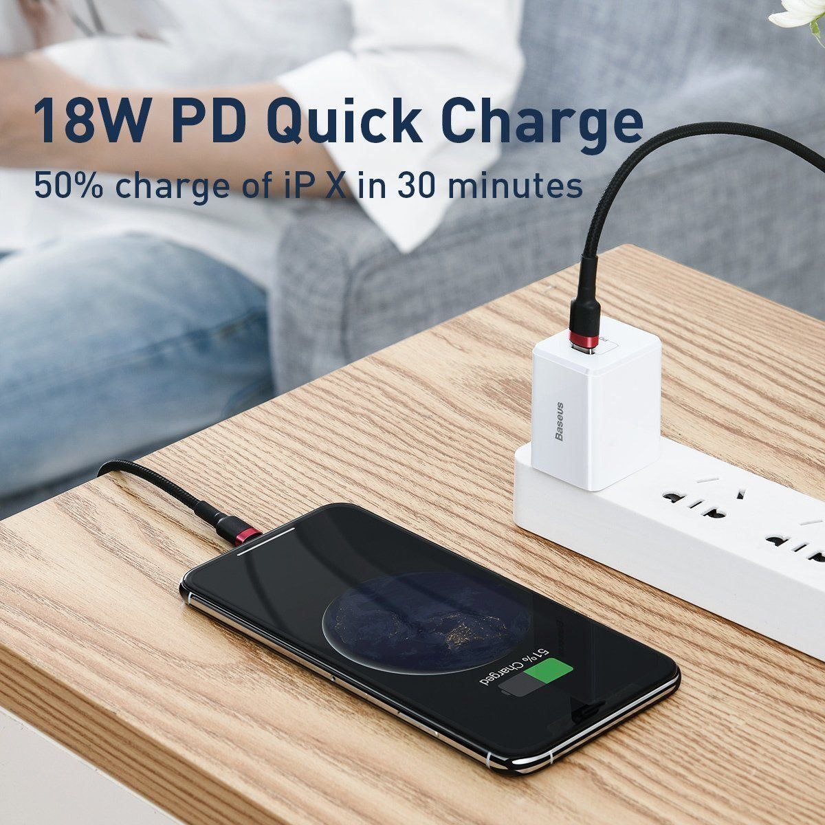 Baseus Cavi: Baseus Cafule Cable Type-C to iP PD 18W – Usato da Morges venduto da DigiAC 4