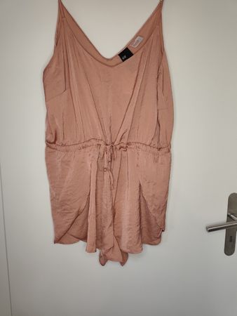 joli combishort corail satiné, H&M, Taille XL, neuf
