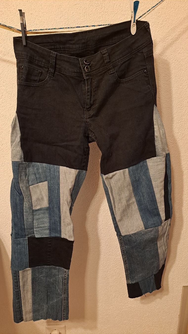 Jeans: Patchwork Jeans – Gebraucht aus Schaffhausen von xJuliax