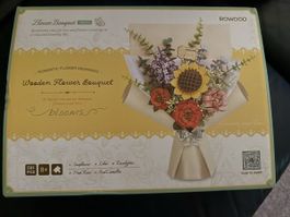 ROWOOD Holz Blumenstrauss, DIY Bastelset