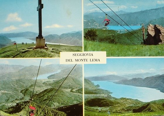 Cartoline postali: SEGGIOVIA DEL MONTE LEMA Sessellift – Usato da Jona venduto da philajona