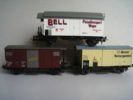 Liliput Güterwagen-Set, 3 teilig, davon 2x SBB, siehe Fotos