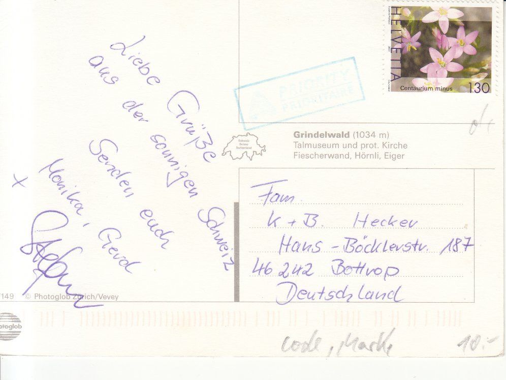 Cartoline postali: Grindelwald 2003 – Usato da Bürglen TG venduto da StampGraf 1