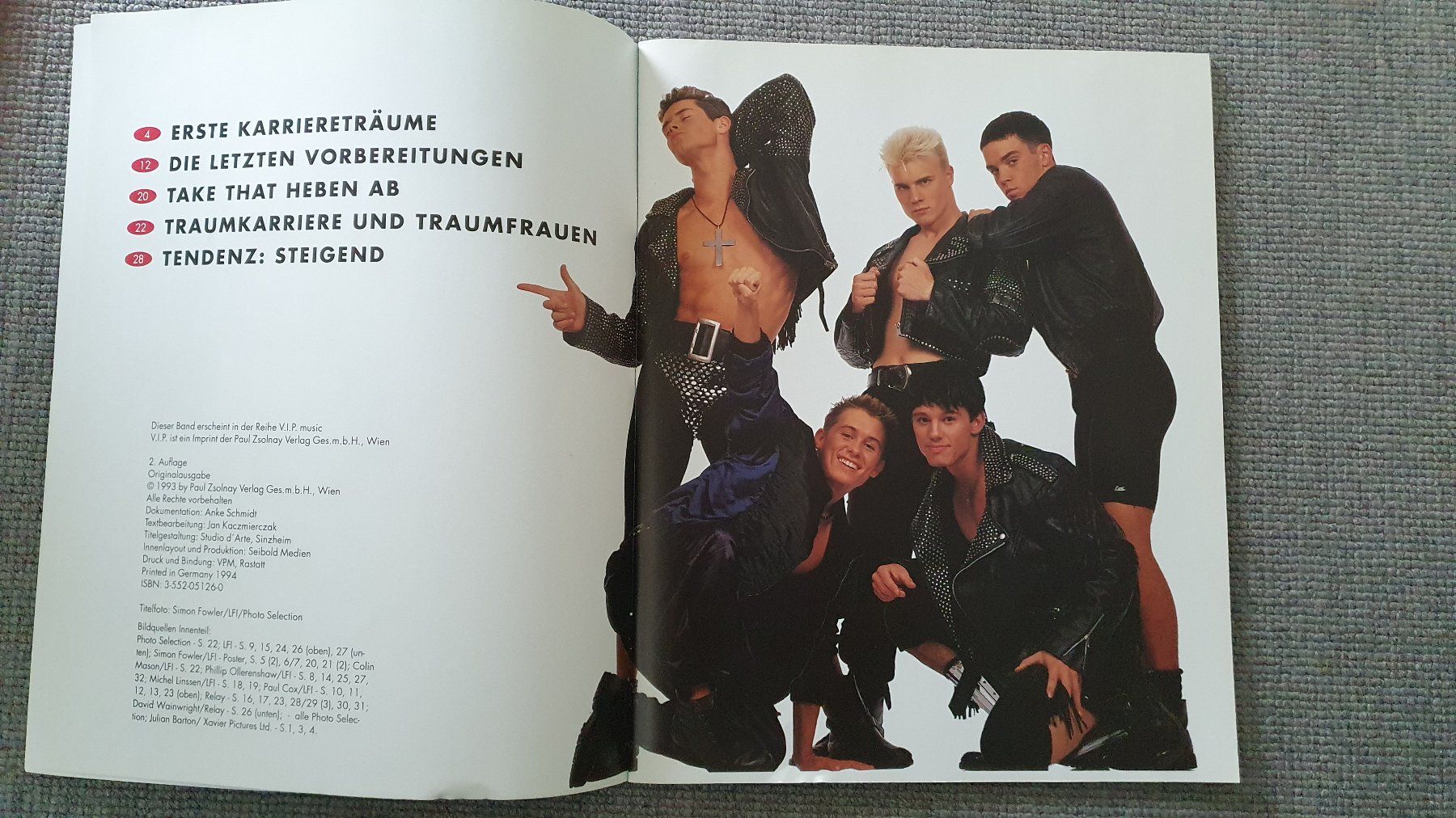 Libri: Take That / V.I.P. Paperback / 2. Auflage 1993 – Usato da Glattfelden venduto da sessa123 1