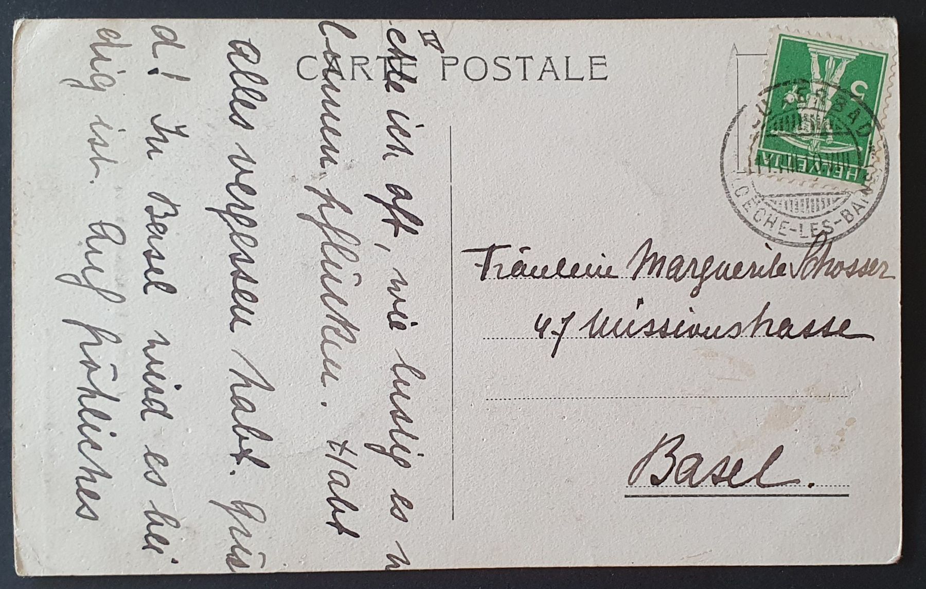 Cartoline postali: Leukerbad - Loueche les Bains 1910 – Usato da Kreuzlingen venduto da Rschweiz1 1