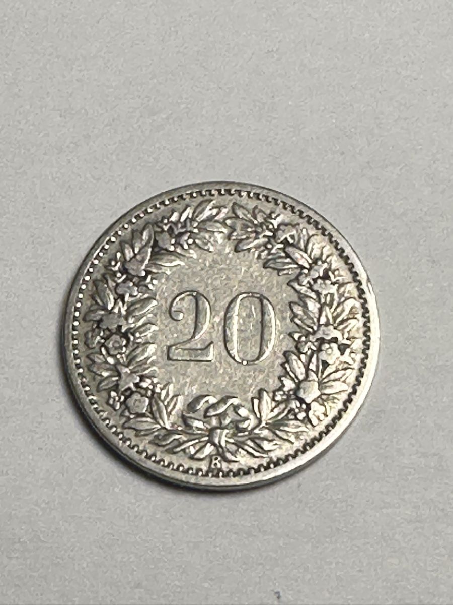 Alle Münzen: Schweizer 20 Rappen, Jahrgang 1897 – Neu (gemäss Beschreibung) aus Urnäsch von Severin.05. 1