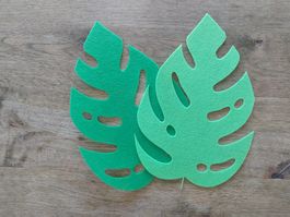 5 Stk Filz Blätter 25*17.5 cm Felt Leaves