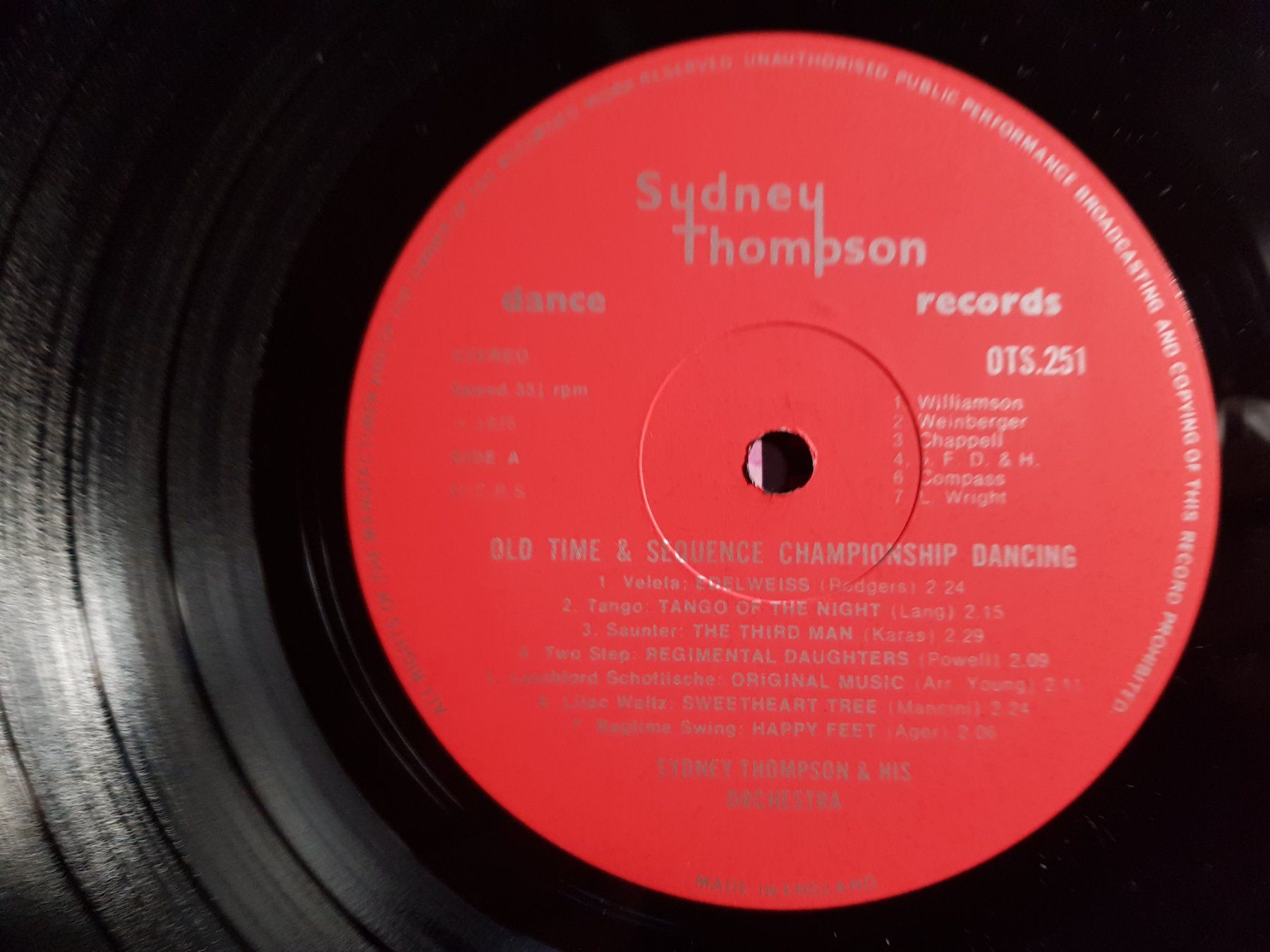 Schallplatten: LP Sydney Thompson Orchestra1975  - OTS 251 – Gebraucht aus Walterswil BE von Lonitti 3