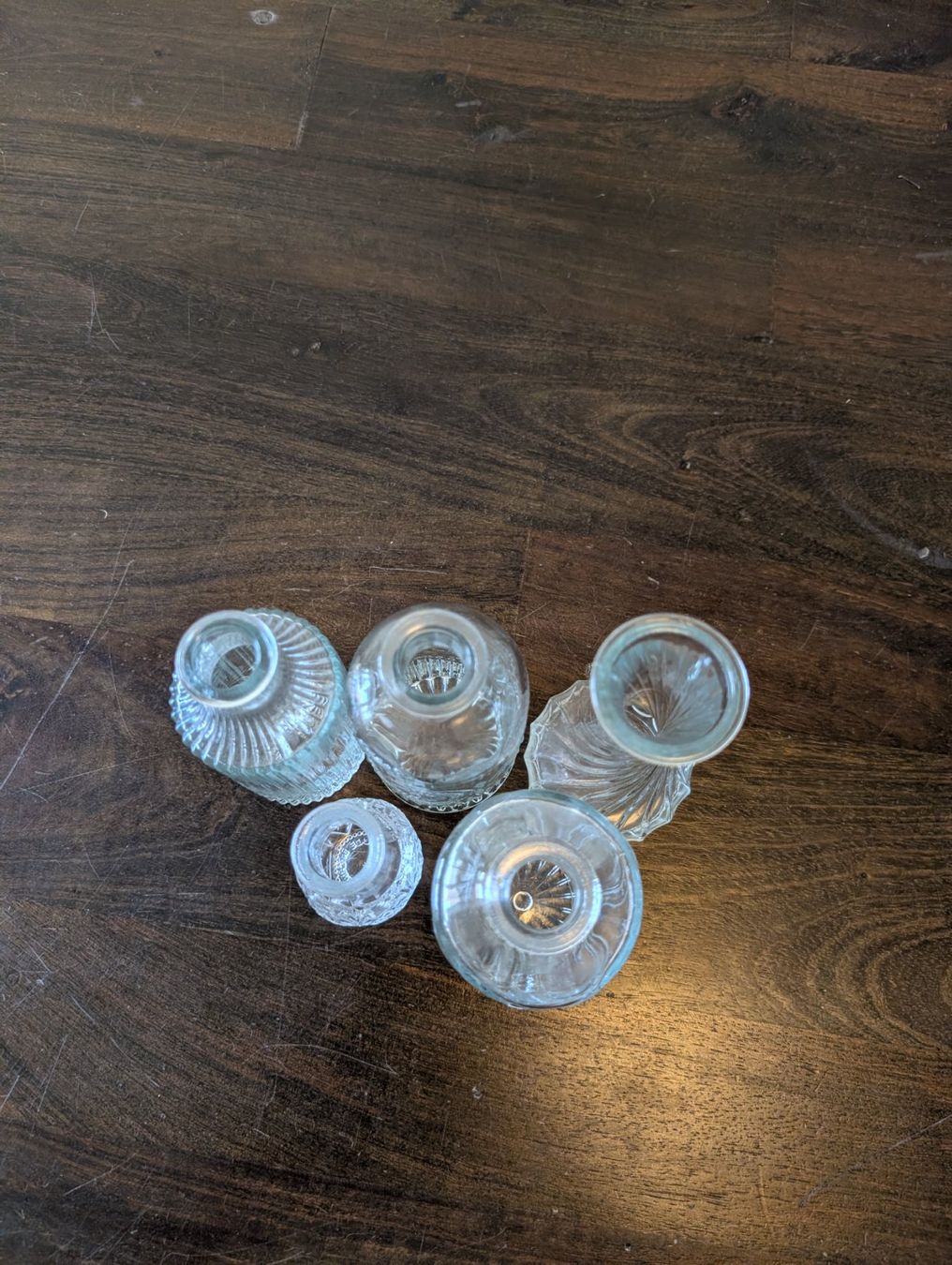 Vasen & Gefässe: Deko Vasen Glas Vintage Style, 5er Set – Neu (gemäss Beschreibung) aus Sursee von Sen.Lu 2