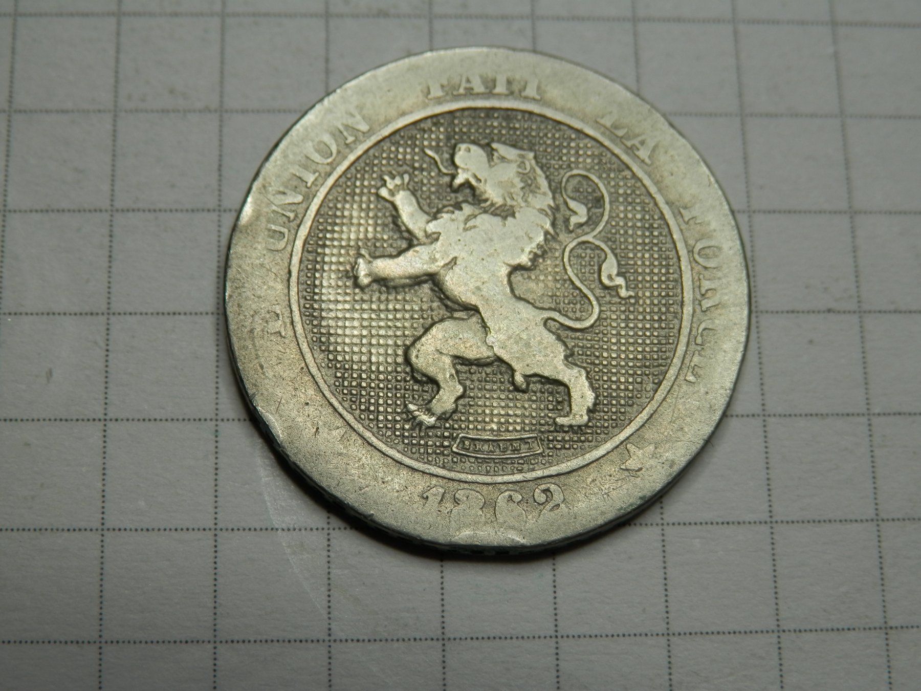 Tutti le monete: Belgien 5 Centimes, 1862 – Usato da Weiach venduto da weiach81