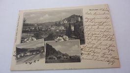 Uralte Ansichtskarte : Wolhusen, 3 ver. Ansichten 1904