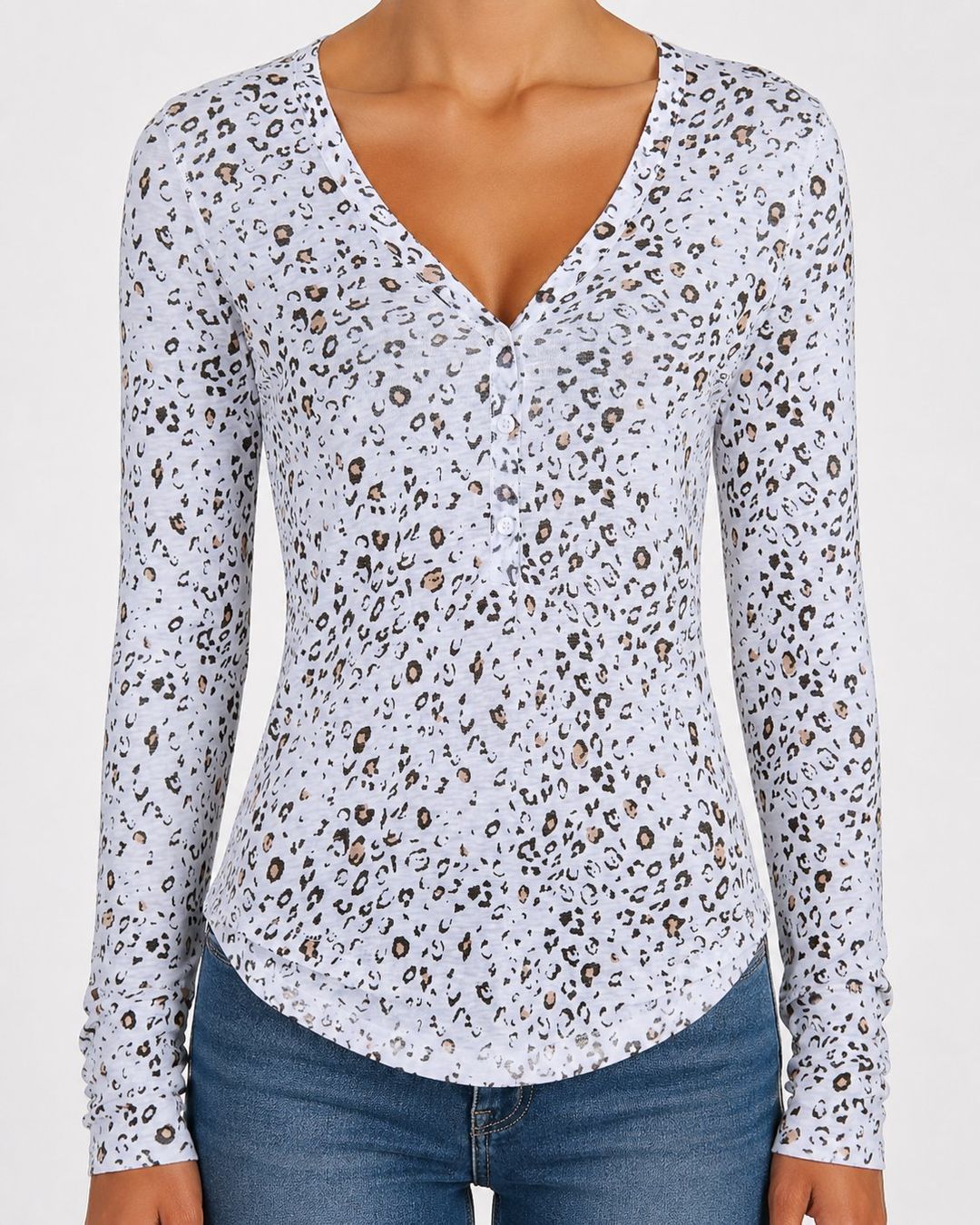 T-shirt: Rails Langarmshirt -  Leoprint - Gr. M - TOP – Usato da Dübendorf venduto da san_tt6m 2