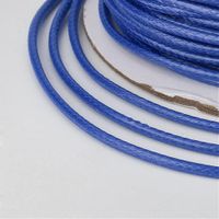 Polyesterschnur 0.5mm gewachst Blau 10m