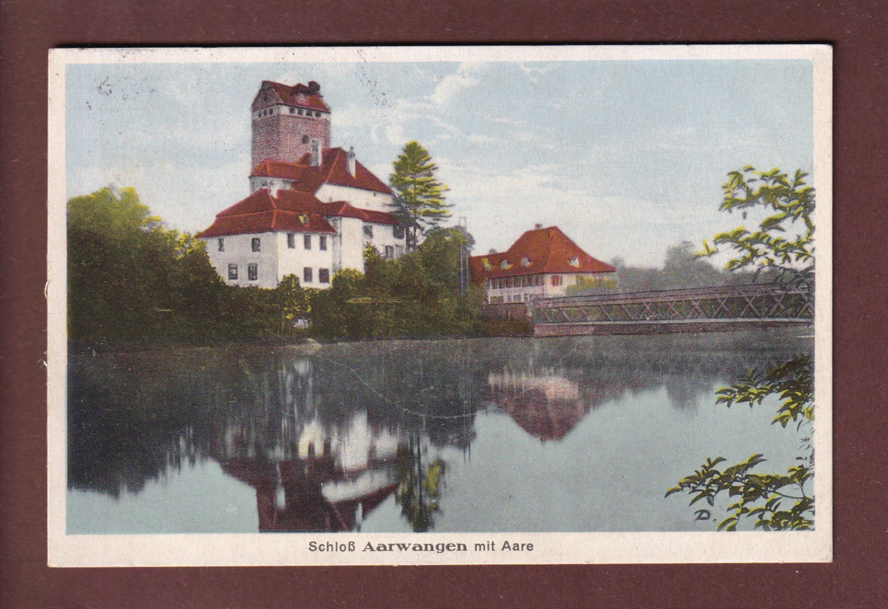 Ansichtskarten: SCHLOSS AARWANGEN – Gebraucht aus Pully von nicecards