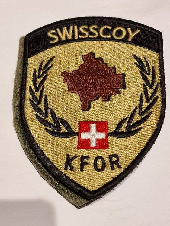 swisscoy-kfor-abzeichen-original-avec-velcro-gebraucht-in-nyon-f-r