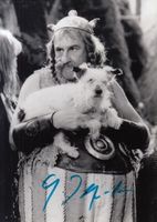 Gerard Depardieu - altes, orig. sign. Halbgrossfoto