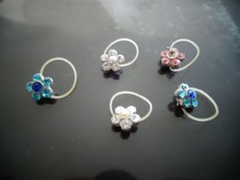 5 Blumen Haarschmuck