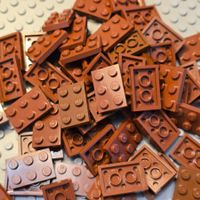 Lego 66x Platten 2x3 (3021) rotbraun