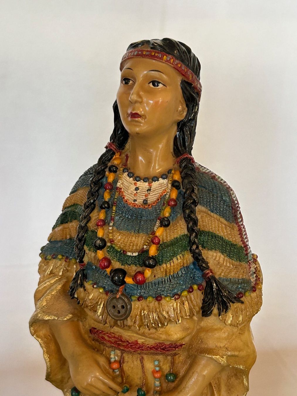 Sculture & Statue: Indianerin (Squaw) mit Wolf – Nuovo (secondo la descrizione) da Rocourt venduto da Vijay02 4