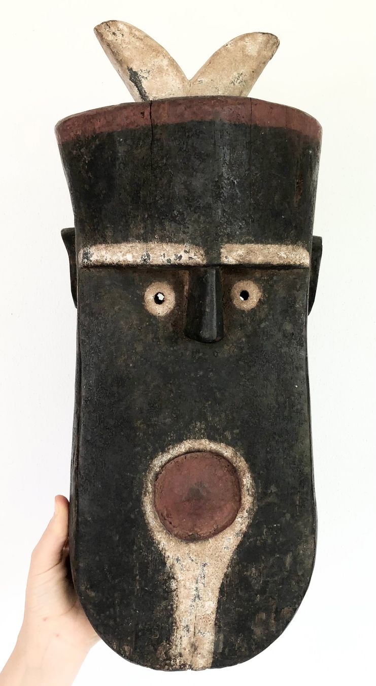 Skulpturen & Statuen: XXL ausdrucksstarke alte Toma Maske Guinea H 50 cm – Gebraucht aus Rüthi (Rheintal) von Kunsthaus777 3