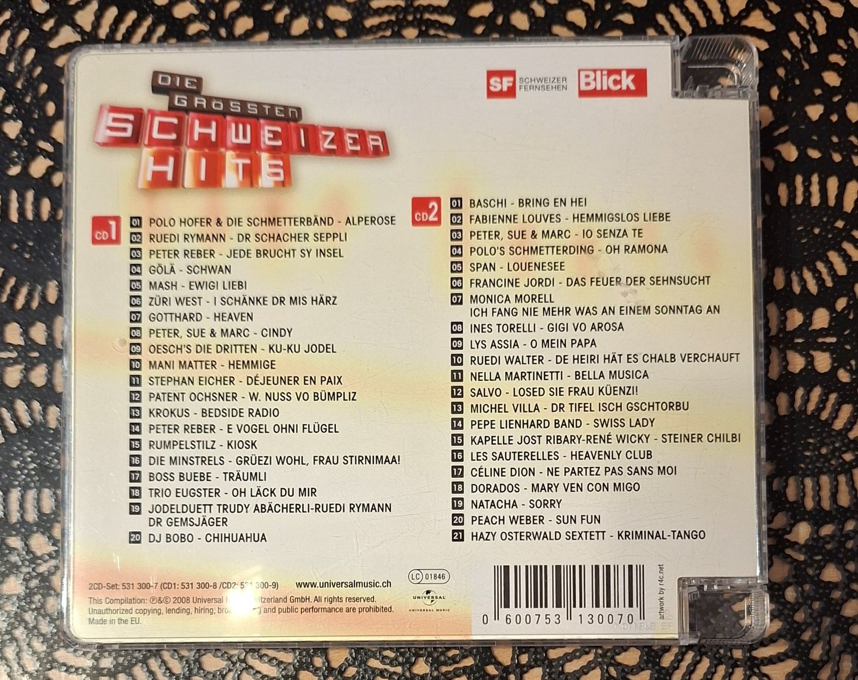 CD: Die größten Schweizer Hits - Songbuch, CH Compi CD 2008 – Usato da Amriswil venduto da Celini3 1