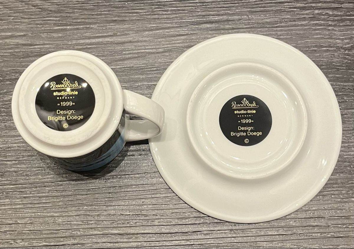 Rosenthal Tazze: Rosenthal Studio Line Kaffeetasse & Untertasse – Nuovo (secondo la descrizione) da Egg b. Zürich venduto da Paman1999 3