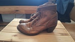 Stiefeletten Leder braun Grösse 38