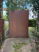 Sichtschutzwand aus Cortenstahl 8mm