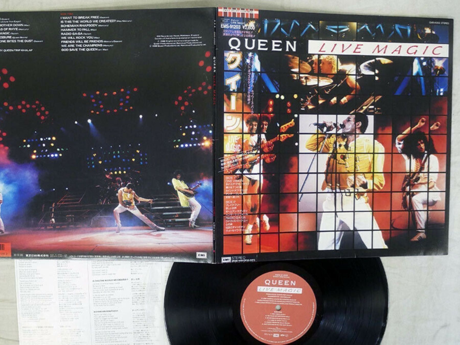 Schallplatten: QUEEN Live magic EMS 91203 JAPAN OBI LP – Gebraucht aus founex von cetrarese01