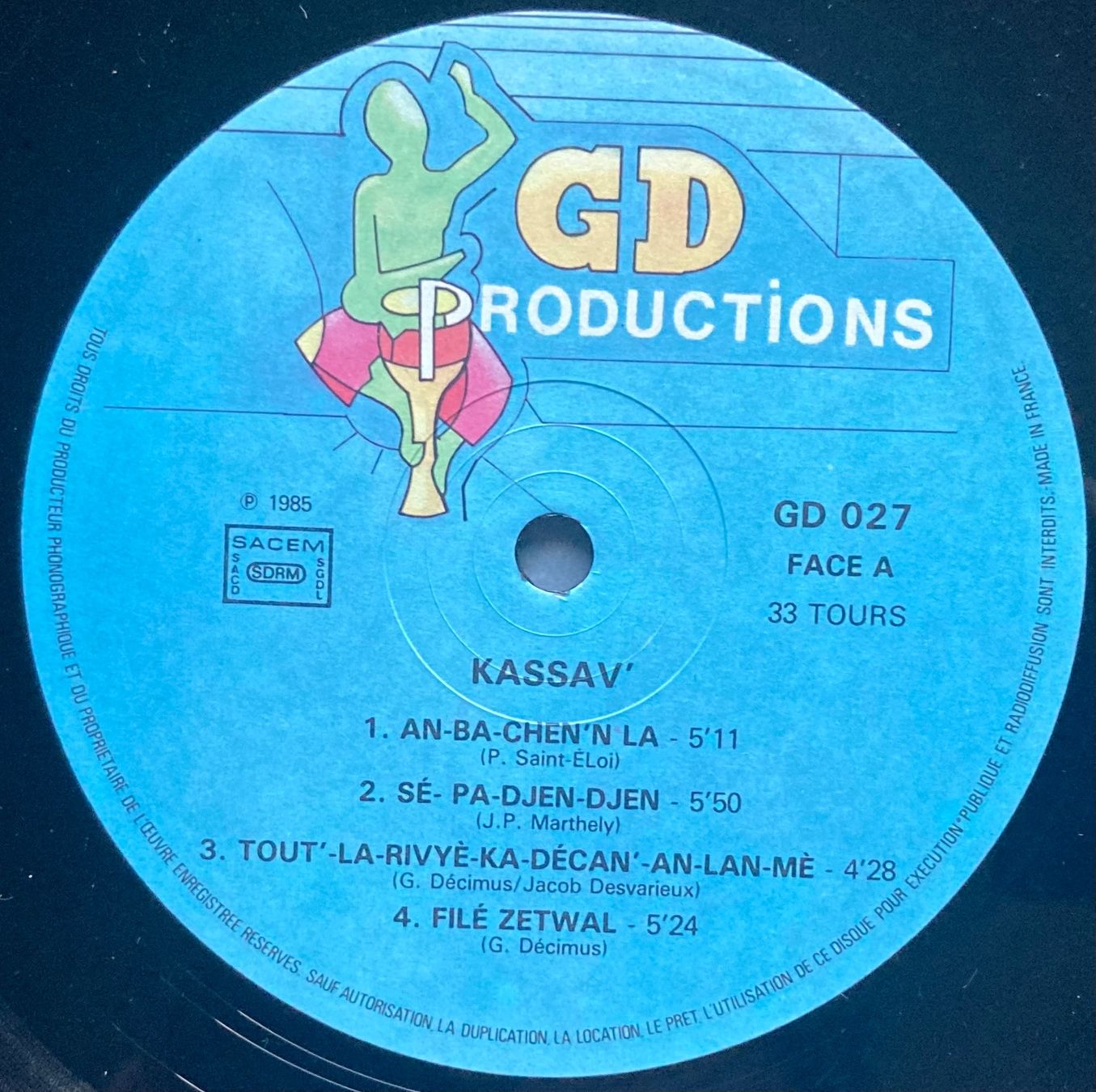 Vinyles: KASSAV' - KASSAV' – D'occasion à Poliez-Pittet par Newtown-Records 2