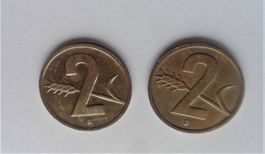 2 x 2 Rappen Schweiz 1948 / 1951