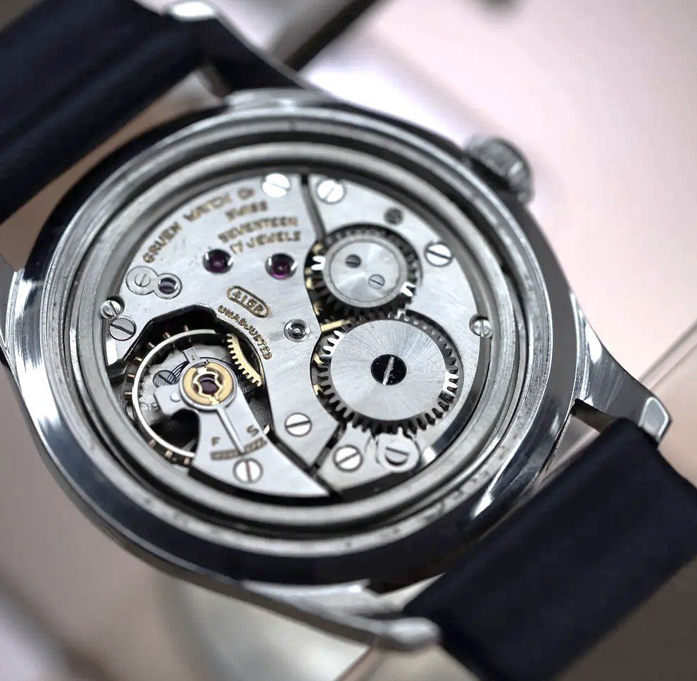 Orologi: Wunderschöne GRUEN PRECISION "James Bond", cal. 415R, 14ct. – Usato da Glattpark(Opfikon) venduto da Cuoreviglia 4