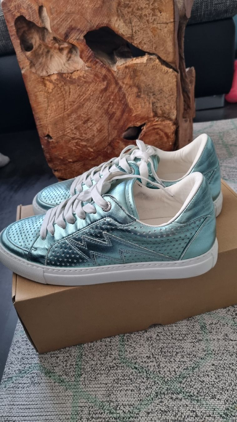 Zadig & Voltaire Scarpe da donna: Zadig & Voltaire Sneaker, Gr. 41Türkis metallic – Usato da Bad Zurzach venduto da Mfritzli